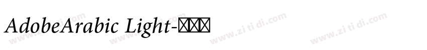 AdobeArabic Light字体转换